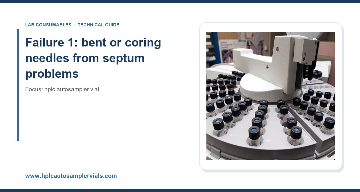 Failure 1: bent or coring needles from septum problems