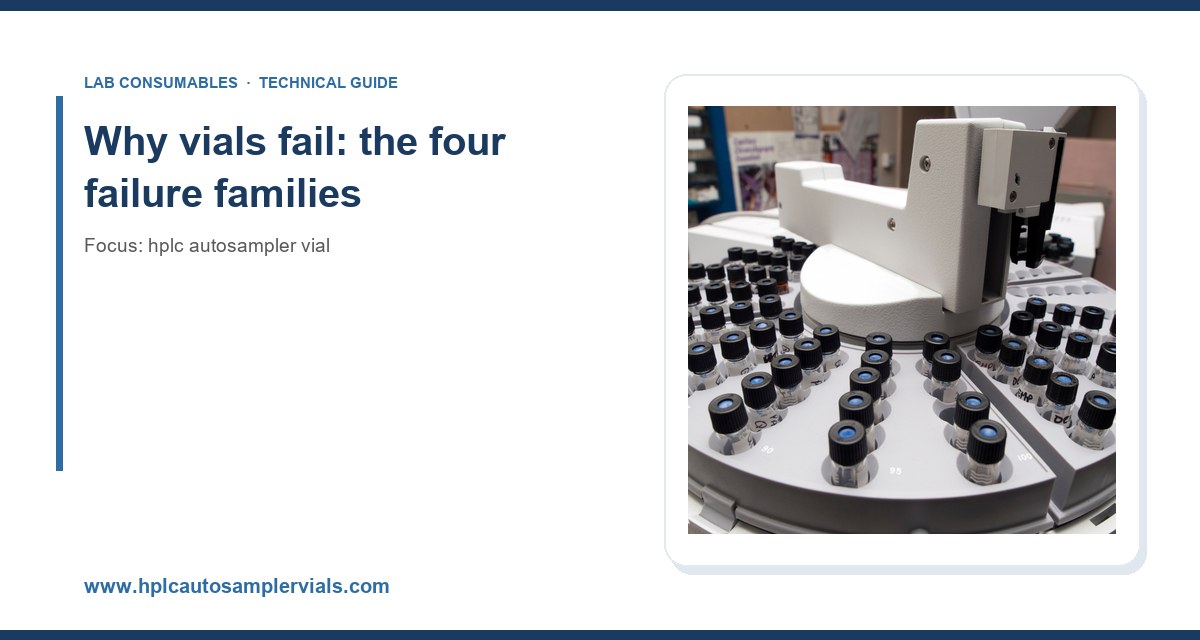 Why vials fail: the four failure families