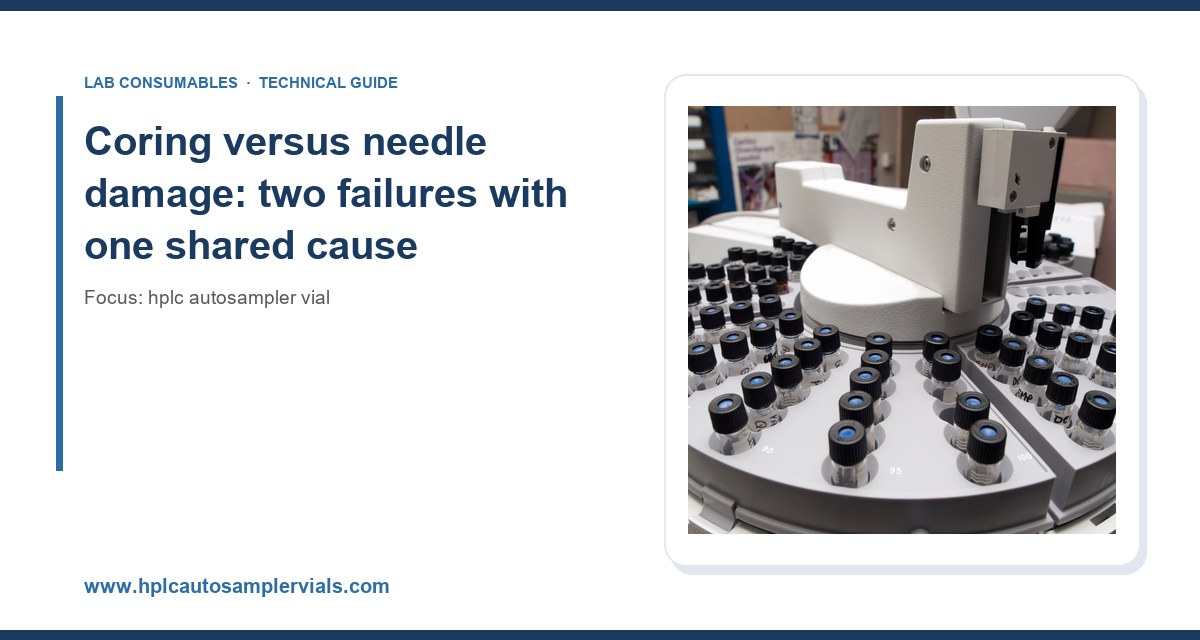 Coring versus needle damage: two failures with one shared cause