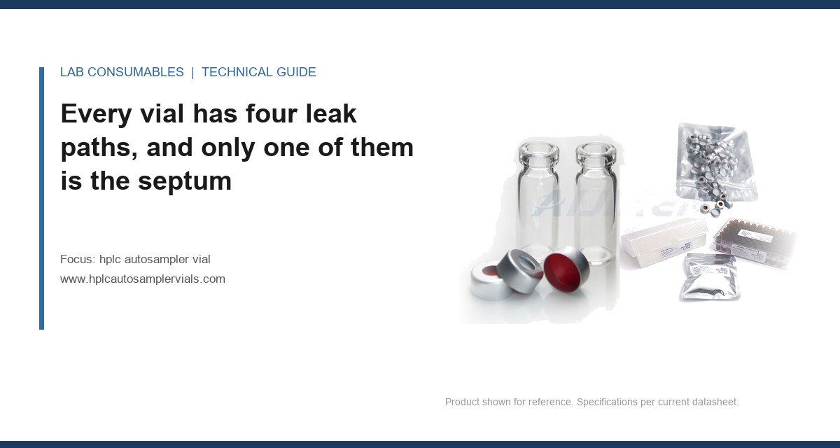 Every vial has four leak paths, and only one of them is the septum