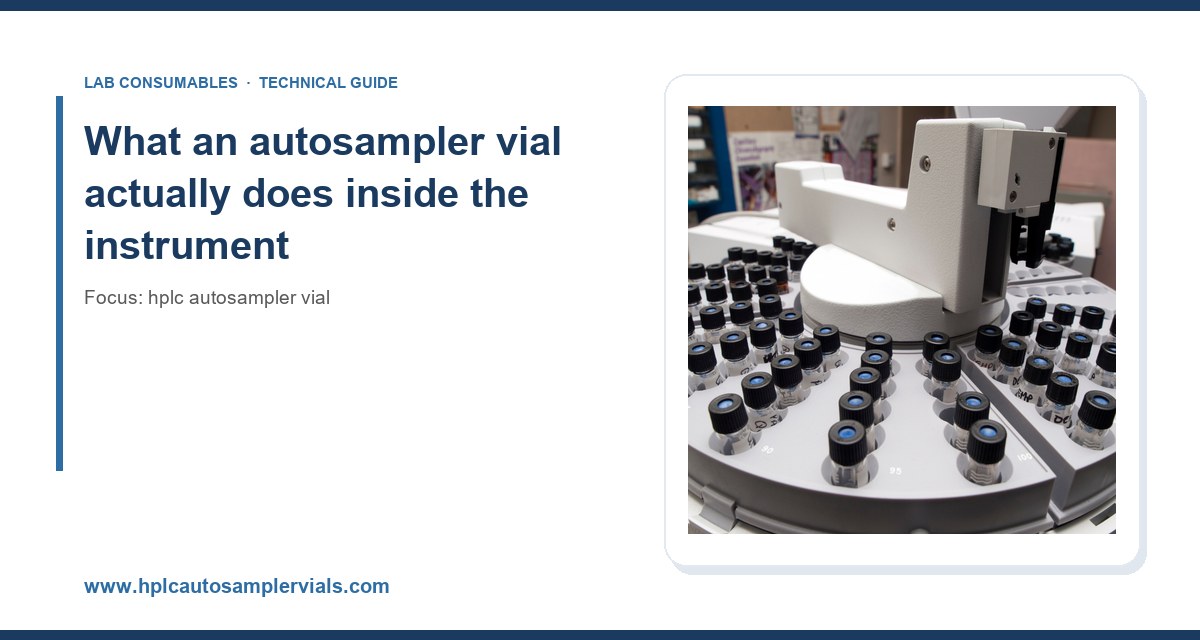 What an autosampler vial actually does inside the instrument