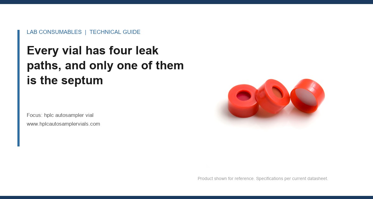 Every vial has four leak paths, and only one of them is the septum